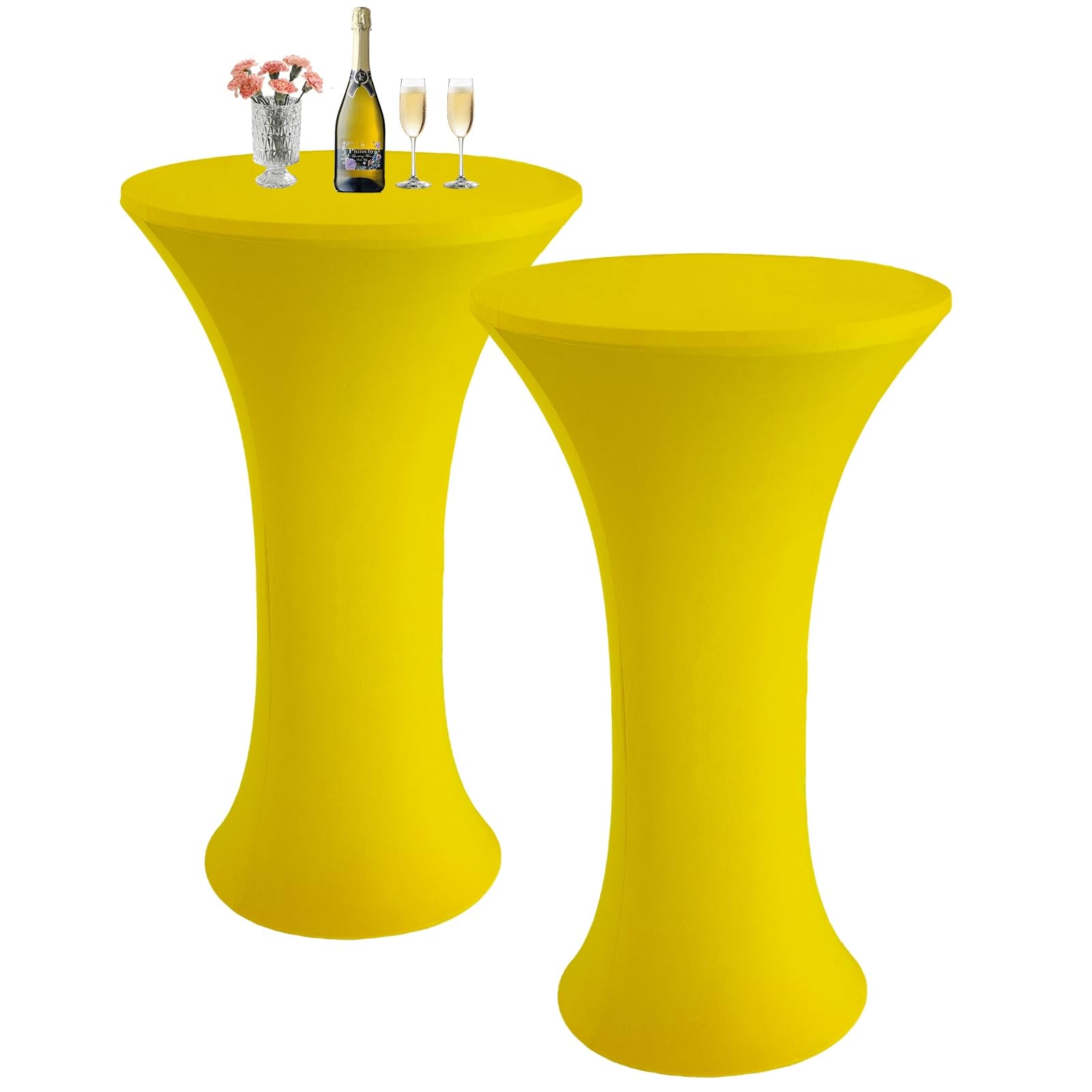 Amazon.com: Cocktail Spandex Round Tablecloth, 2 Pack 24