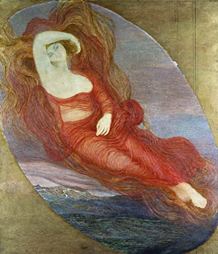 Tableau Toile L'amour de Giovanni Segantini - Affiche Art Décoration Murale Salon 60x90cm
