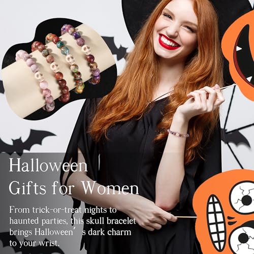 Image of Cross Bracelets for Women, Christian Gifts for Women Stocking Stuffers for Teens Cross Bracelet Imperial Nature Stone Bead Bracelet Confirmation Baptism Gift for Teen Girls Christmas Religious Gift Cathlic Faith Jewelry