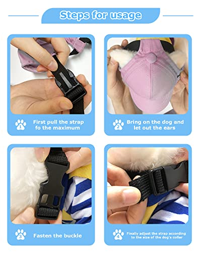 Dog Hat For Small Dogs And Medium Large Dogs Girl Boy Hats For Dogs Adjustable Dog Bucket Hat Puppy Sun Hat Spring Summer Pet Baseball Cap Doggy Visor (Blue, Small(3-15Lbs)) #TOP4