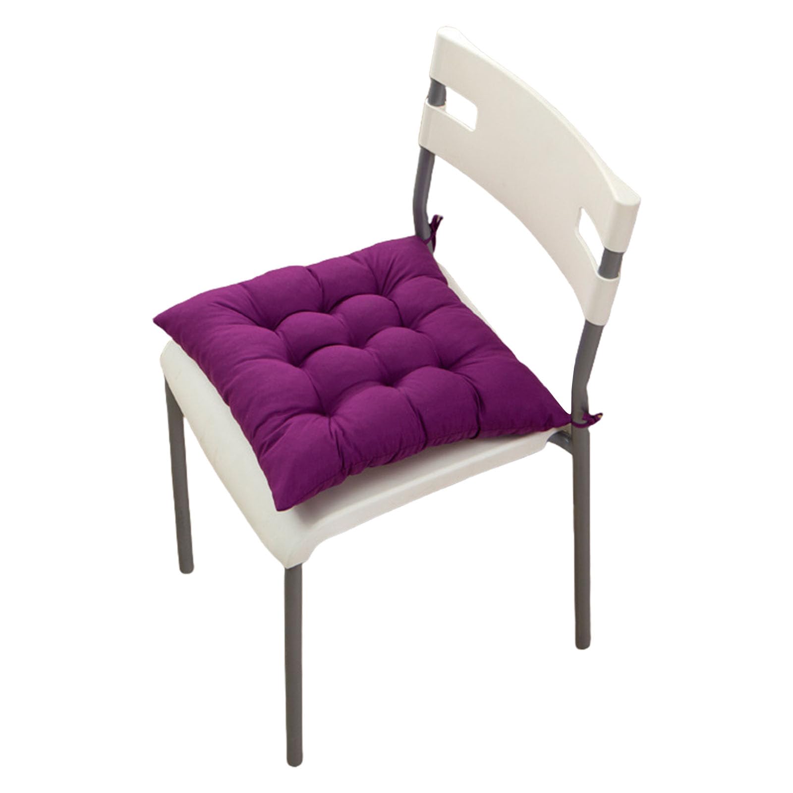 Tsophreniq Purple Plushes Desk Chair Pad High Densitys Foam Filling Antislip Chair Cushions Long Color Home Use Ergonomic Seat Pad For Desk Chairs