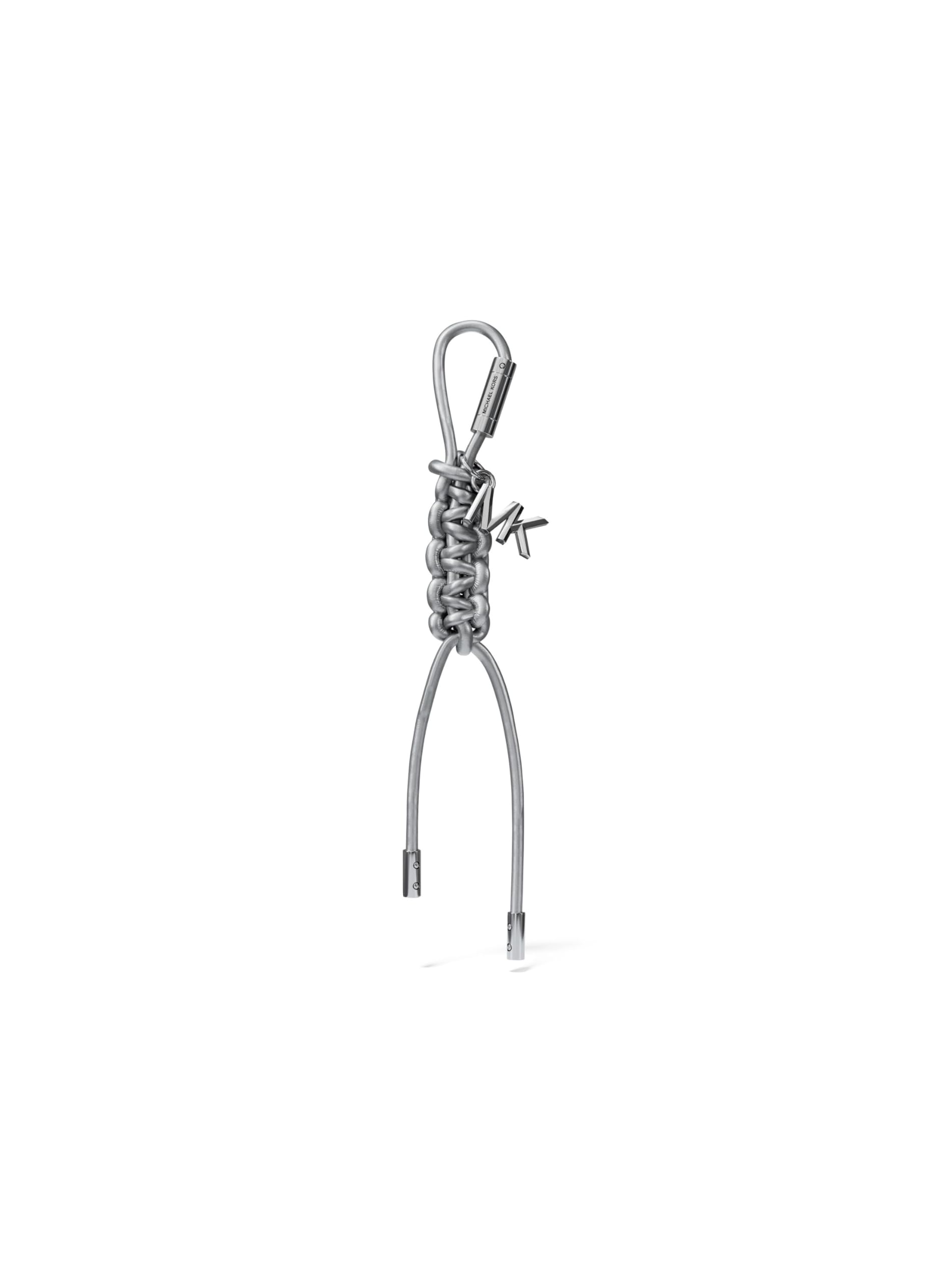 Porte-clés tressé Michael Kors argenté accessoire de mode taille unique - 5