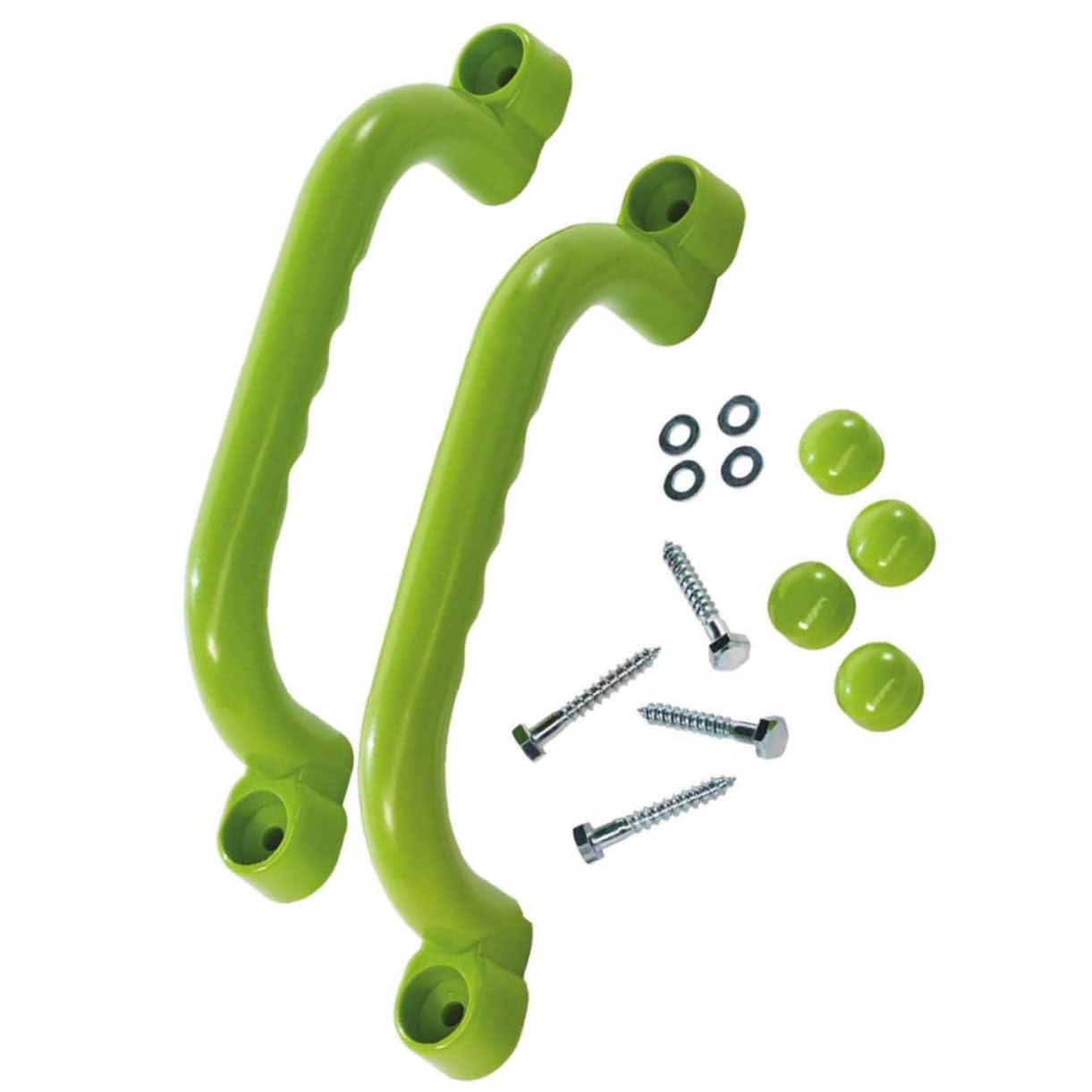 LIOOBO 1 Pair Solid Safety Playground Handles for Climbing Frames Non Slip Grips for Tree Houses and Playhouses Easy to Install with Construction Random Color Random Color