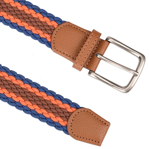 Elastic Golf Belts for Men Womens Causal Stretch Elastic Woven Belt 1.37" Wide3