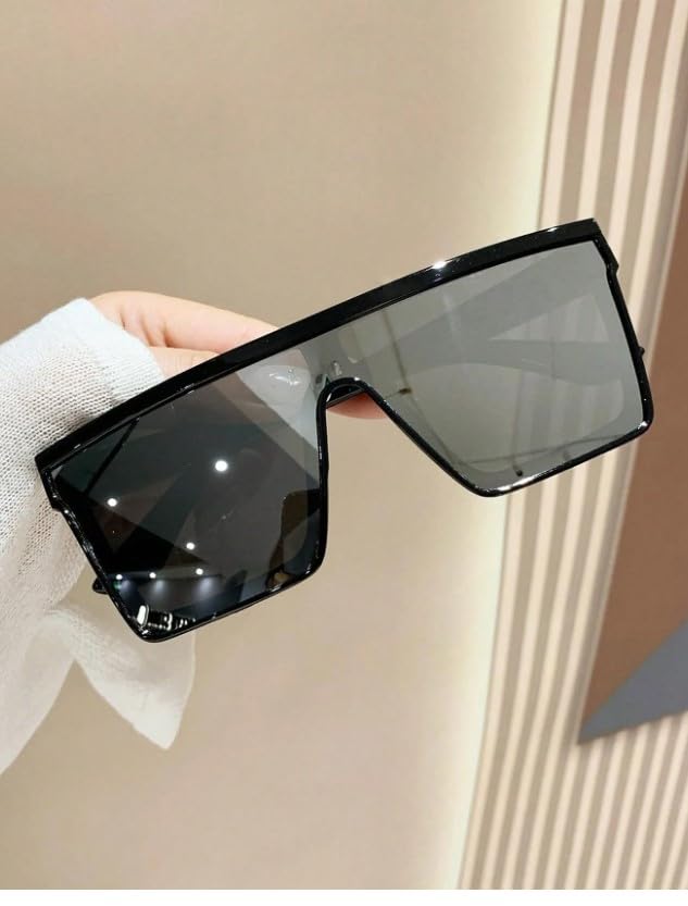 Women's Square Flat-Top Fashion Sunglasses – Trendy Multicolor Frames for Stylish Everyday Wear3