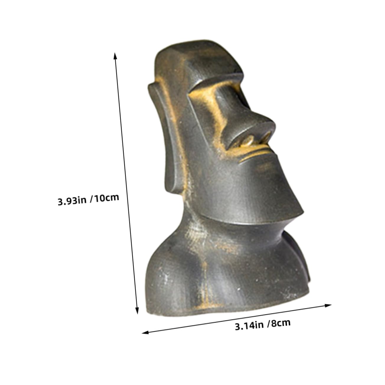 SOLUSTRE Statua Moai Per Decorazione Scrivania Per e Casa Design Facile Trasportare e Installare Decorazione Per Domestici