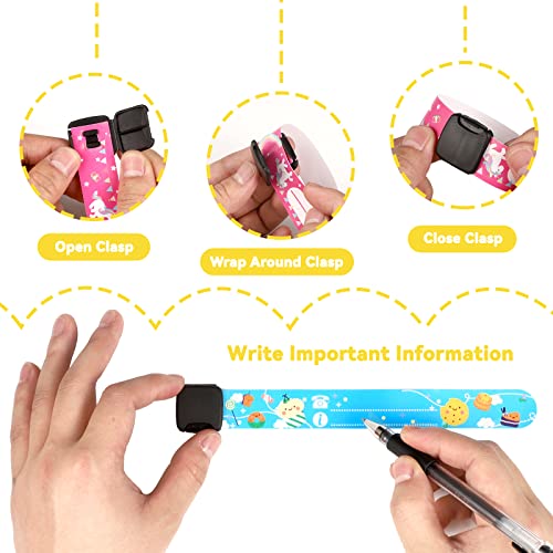 14 Pieces Safety ID Wristband, Reusable