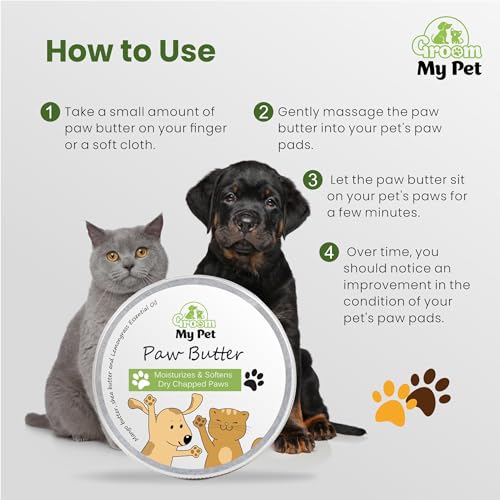 Image of Paw Butter-100g | for Pet Dog & Cat | Heals, Moisturizes & Nourishes Dry, Cracked & Chapped Paws and Elbows | Enriched with Mango Butter, Shea Butter & Lemongrass Essential Oil