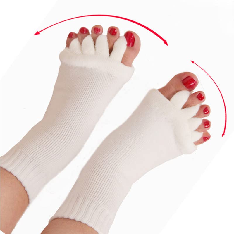 Image of AIBEARTY 1 Pair Yoga Sport Gym Five Toe Separator Socks