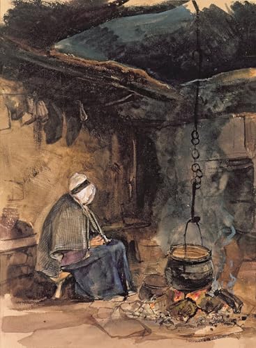 Affiche de Arts Regarder la marmite bouillir de John Frederick Lewis Toile 60x90cm