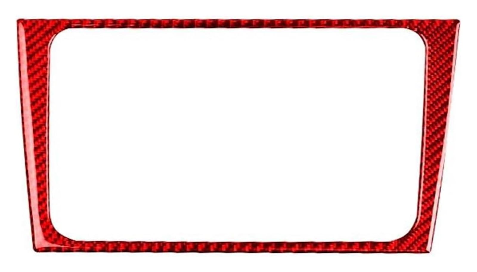 Carbon Fiber Interior Stickers for VW for Golf 6 GTI R MK6 2008-2012 Central Control CD Panel Frame Decoration Interior Stickers(Red)