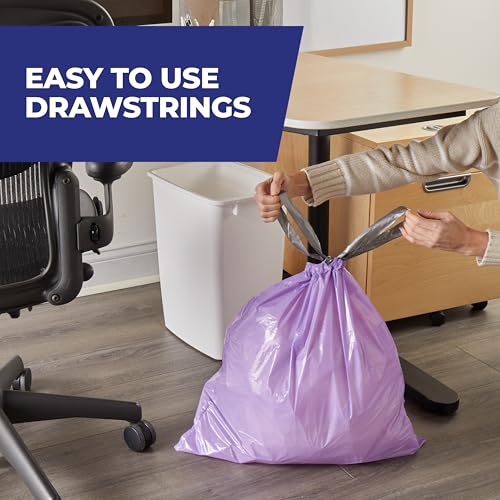 Hefty 8 Gallon Medium Trash Bags, Purple, Fabuloso Lavender Scent, 20ct - image 2