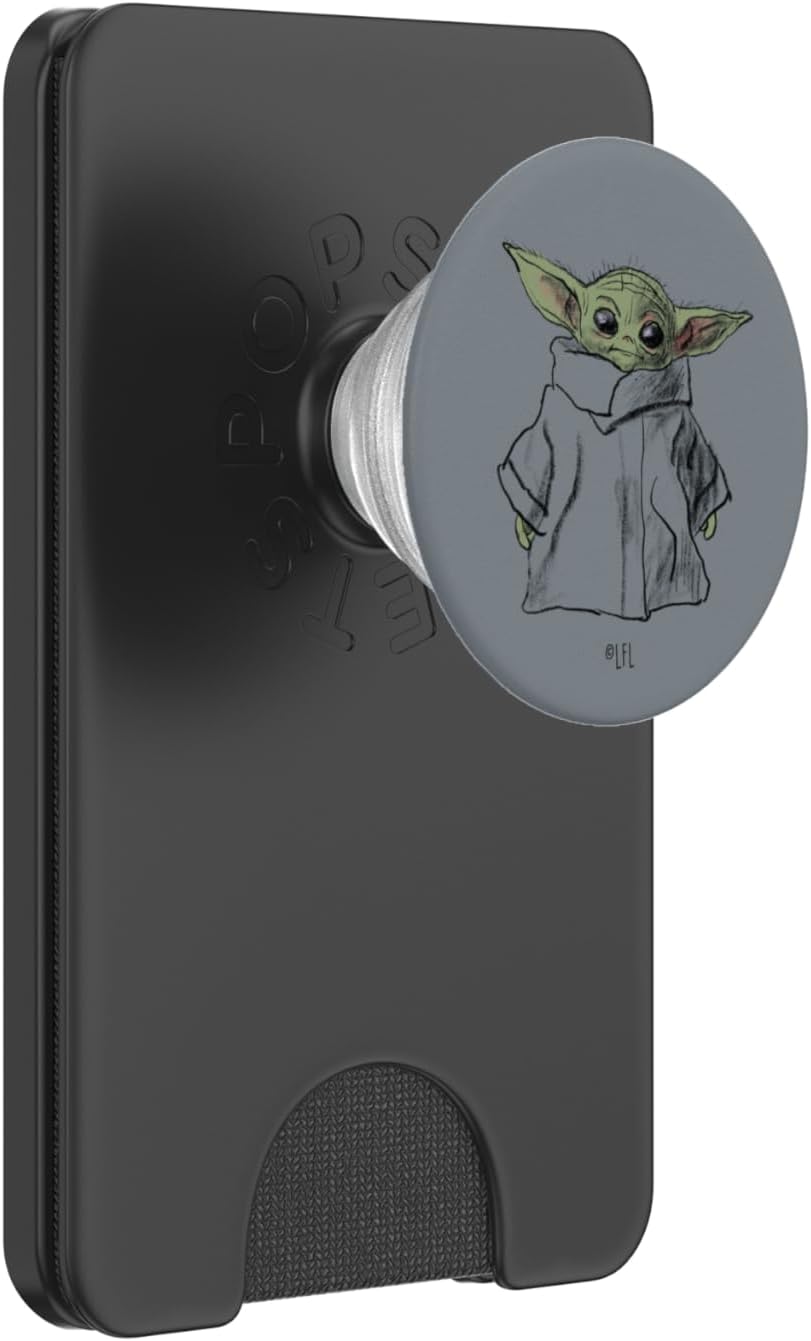Star Wars The Mandalorian The Child Illustration PopSockets PopWallet for MagSafe