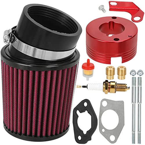 GREHUA Upgrade Air Filter Adapter Jet Kit for Predator 301cc 420cc 13hp 15hp GX340 GX390 389cc Stage 1 Mini Bike Parts Go Kart Golf Cart Lawnmower Water Pump Pressure Washer Generator OHV Engine GREHUA Upgrade Air Filter Adapter Jet Kit for Predator 301cc 420cc 13hp 15hp GX340 GX390 389cc Stage 1 Mini Bike Parts Go Kart Golf Cart Lawnmower Water Pump Pressure Washer Generator OHV Engine