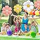 DazzJoy 9 Stk Gänseblümchen Folienballon,Gänseblümchen Luftballons Geburtstag,Gänseblümchen Happy Birthday Ballon, Gänseblümchen Kindergeburtstag Deko für Junge Mädchen Geburtstage Jubiläum Party Deko