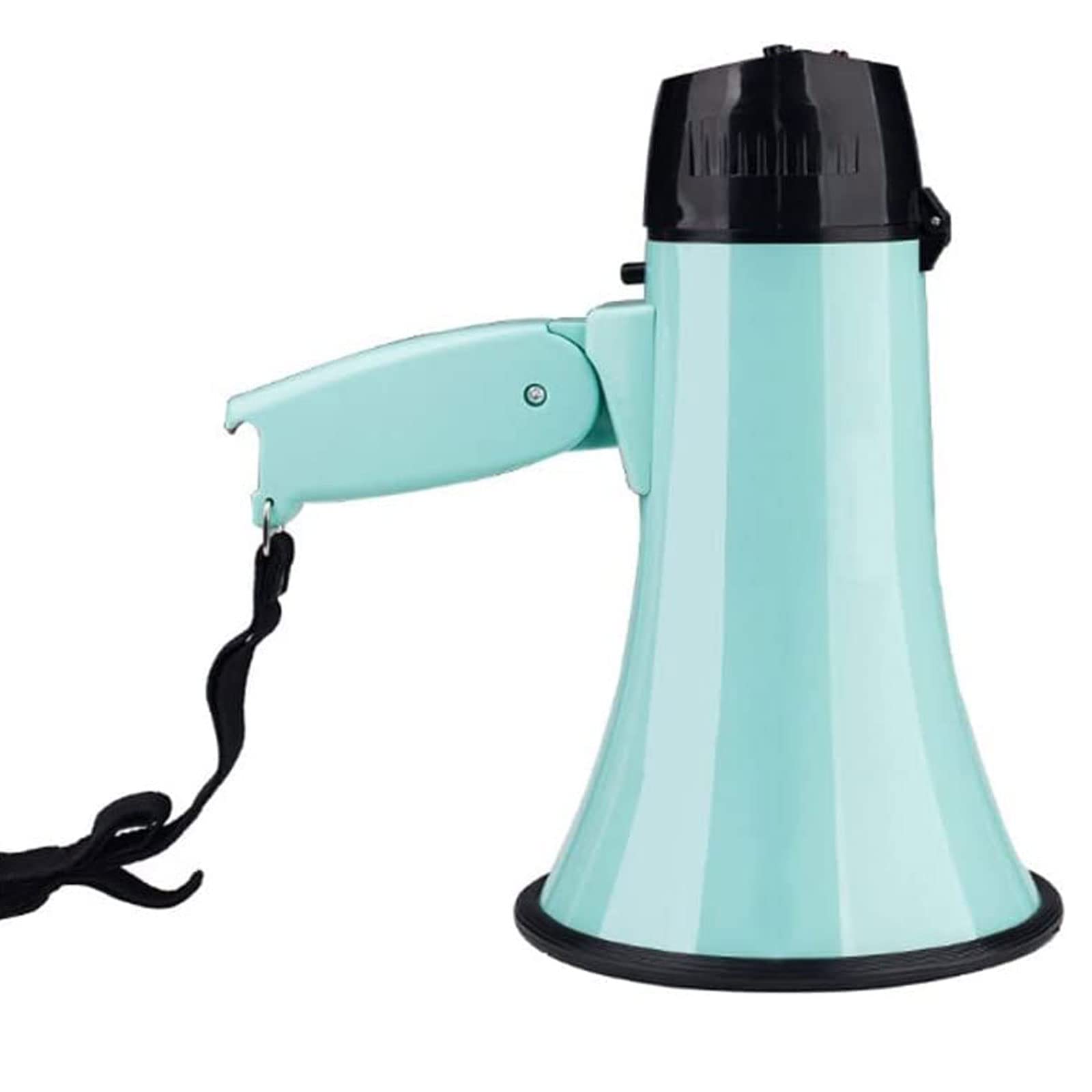 Megafon 25 Watt Tragbares Megafon Bullhorn 240 Sekunden Aufnahme Megafon Lautsprecher mit Lautstärkeregler für alle Outdoor-Sportarten