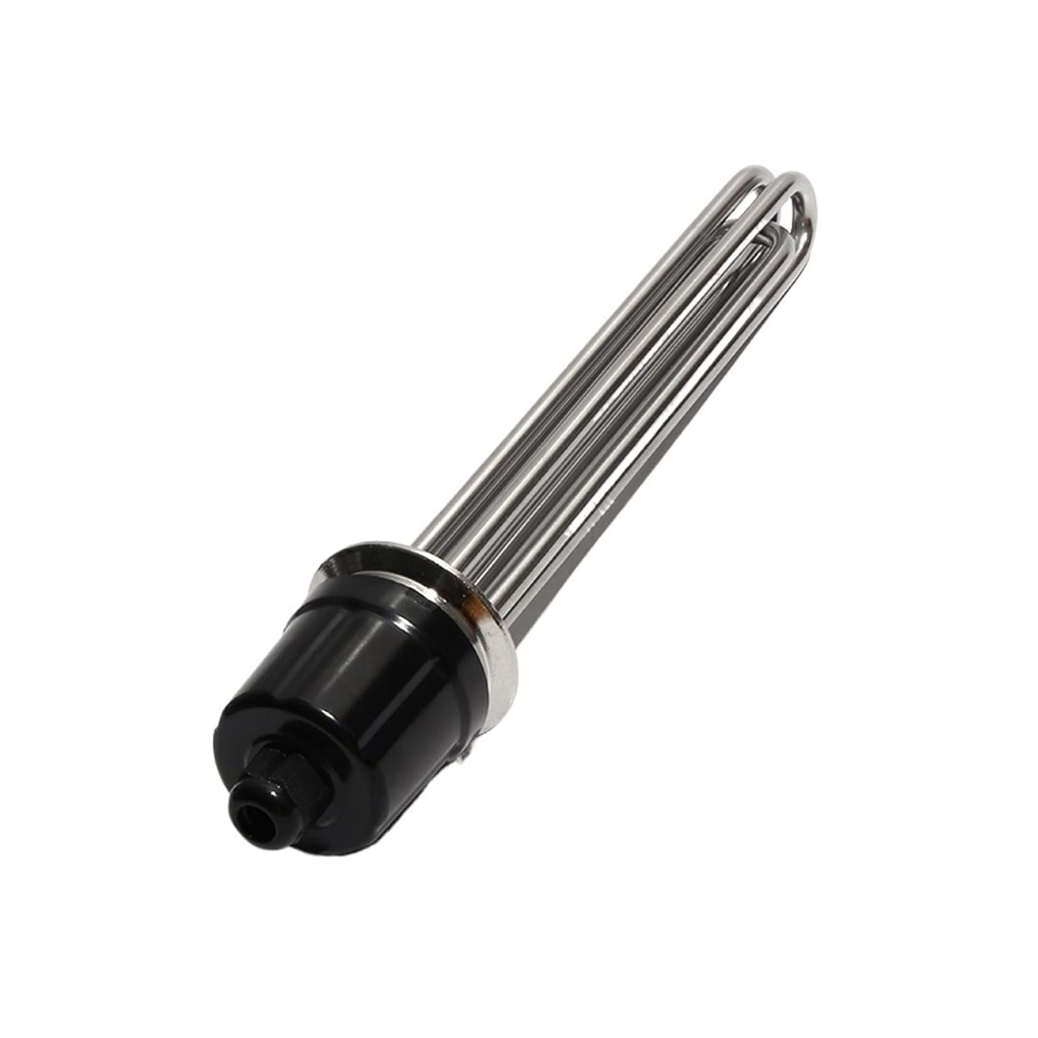 2" Tri-Clamp Heater, 3-12KW, 304 Stainless Steel, Dual Voltage 220V/380V for Homebrew, Water, and Oil Heating(One Set,220V-12KW 355mmL)