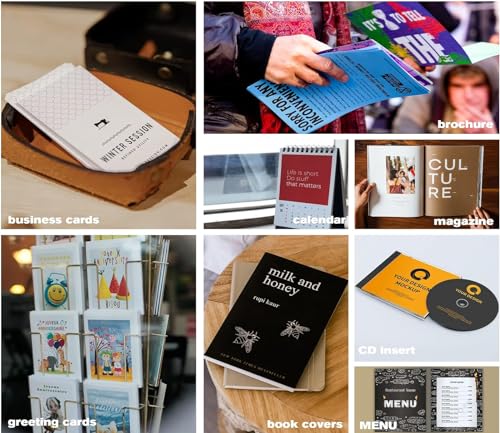 Uinkit 100 Sheets Heavyweight Thick Glossy Photo Paper Single side 8.5x11 Inkjet 68lb 260Gsm DIY Greeting Card Placemat Craft Project Signage Christmas Poster 11.8Mil for Inkjet printer