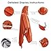 Waterproof Hooded Rain Poncho Lightweight Reusable Hiking Hooded Coat Jacket for Outdoor Activities (3 in 1 Orange) 00-66