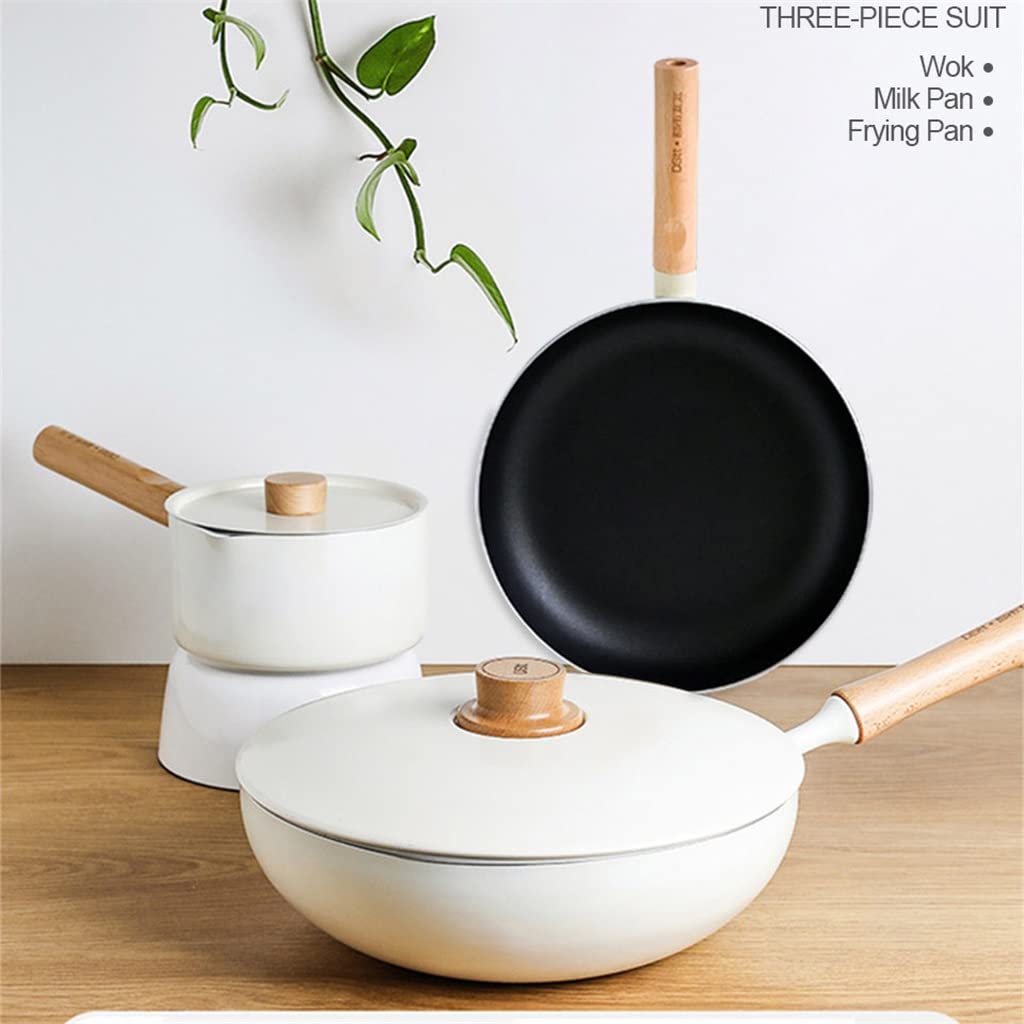 Batterie de Cuisine 5 pièces antiadhésive Steak Oeuf poêle à Frire épaississement Lait Casserole ustensiles de Cuisine ustensiles de Cuisine