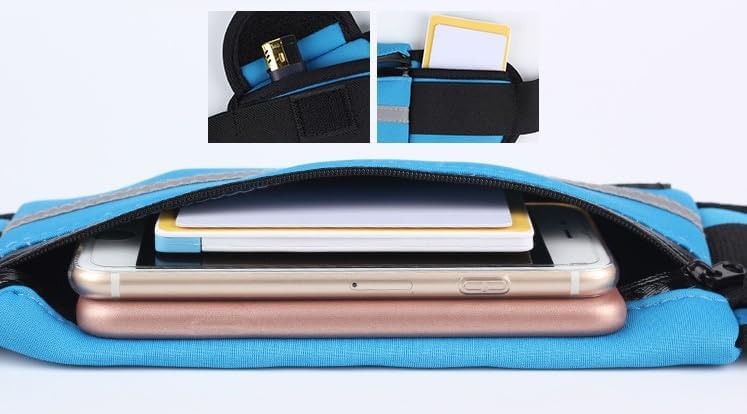 Miniatura 6 de Riñonera para correr para mujer, delgada, deportiva, con soporte para teléfono, ideal para corredores, cinturón cómodo y elegante para correr para