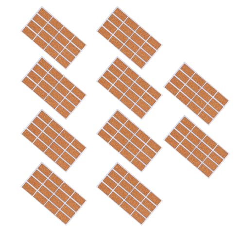 Jectse 木製のラベルステッカー強力な接着剤コルク名タグラベル、ボールペン用の160pcsクラフト、プラスチック表面の記録管理に最適