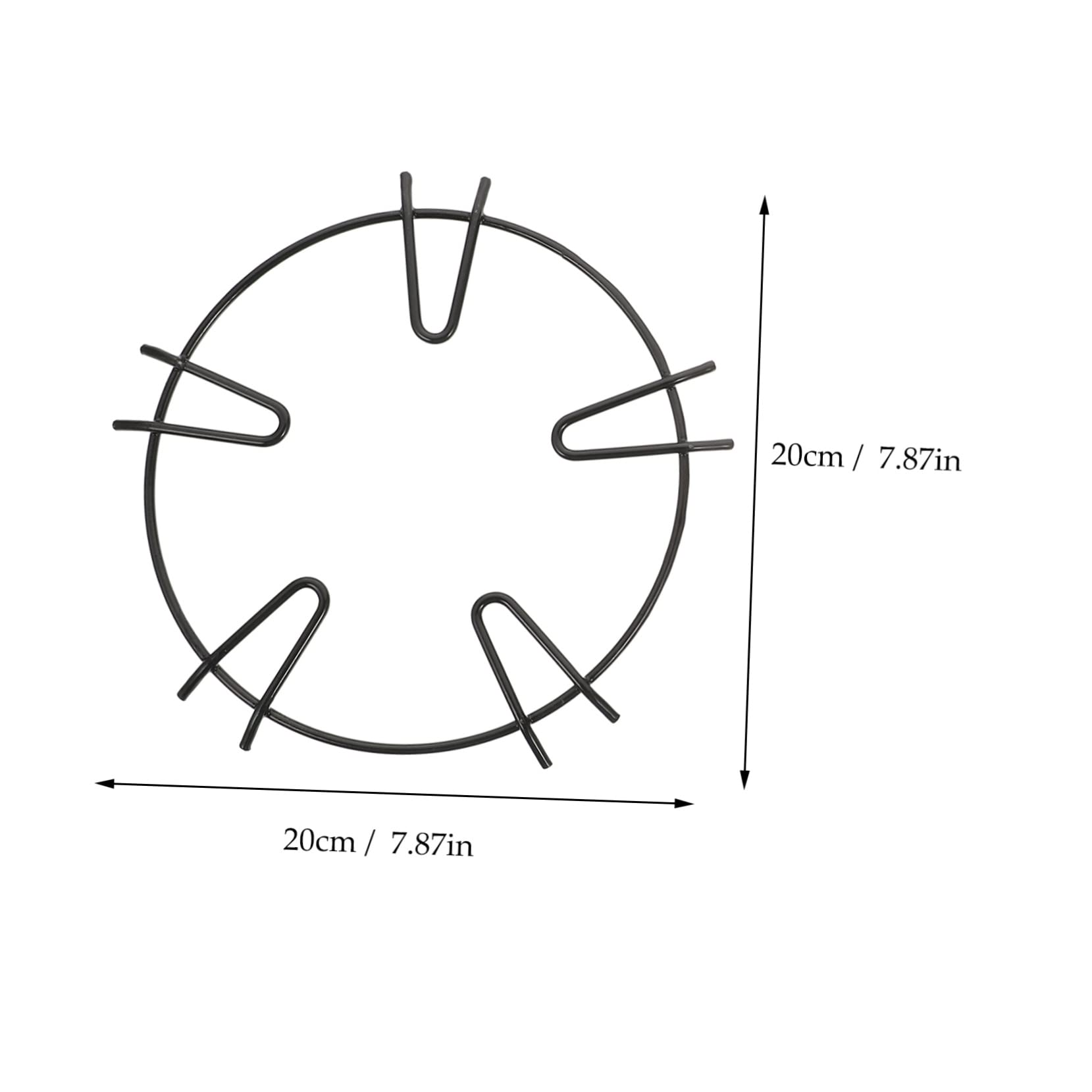 Ciieeo 2Pcs Non Slip Gas Stove Racks for Enamel Milk Pots Cookware Support Accessories Black Easy to Install Compatible with Household Gas Stoves Stable Base for Various Pot