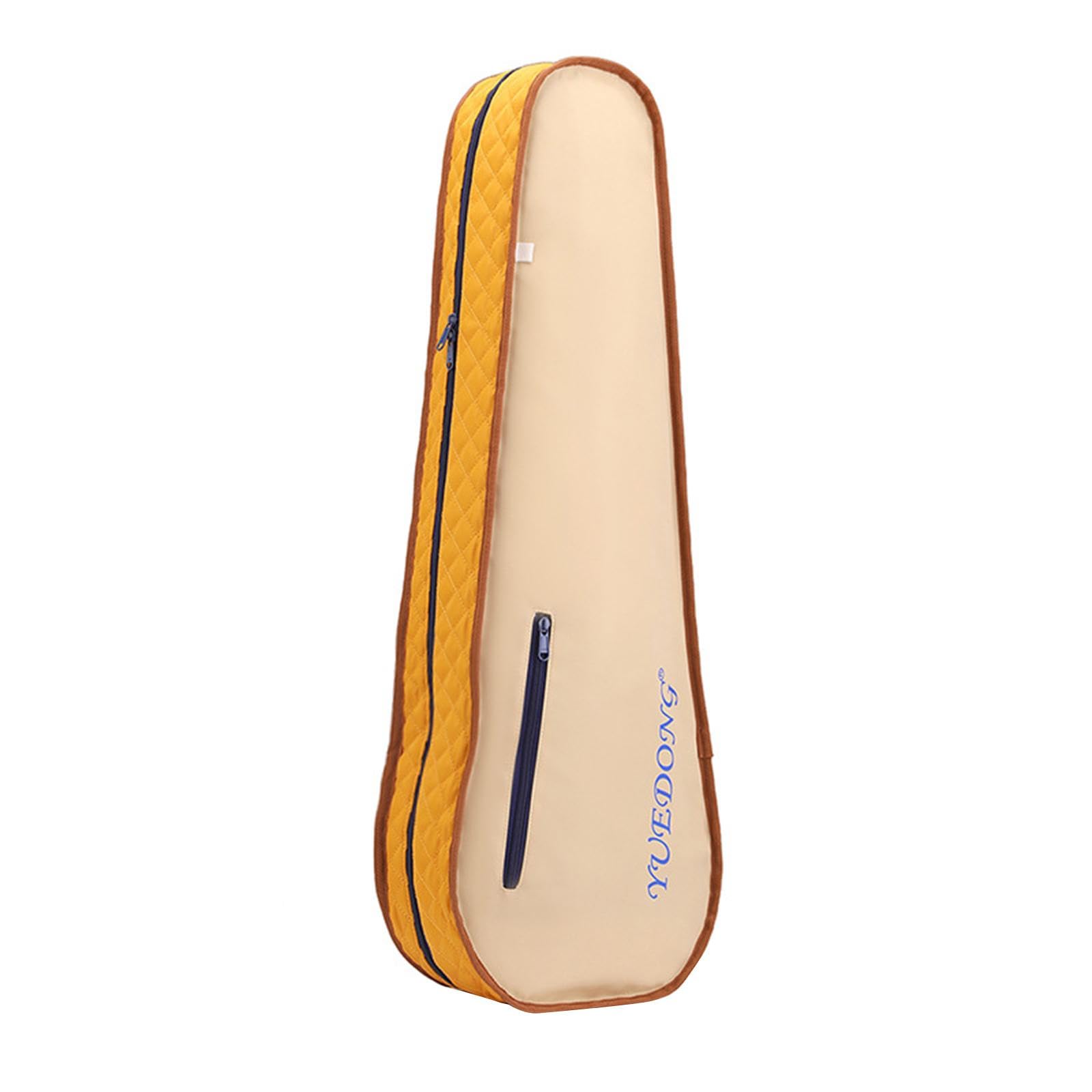 Estuche de Violín Rígido Portátil Ligero con Correa Ajustable Y Compartimento para Accesorios Hecho de Tela Compuesta Resistente Al Agua Adecuado para, Amarillo