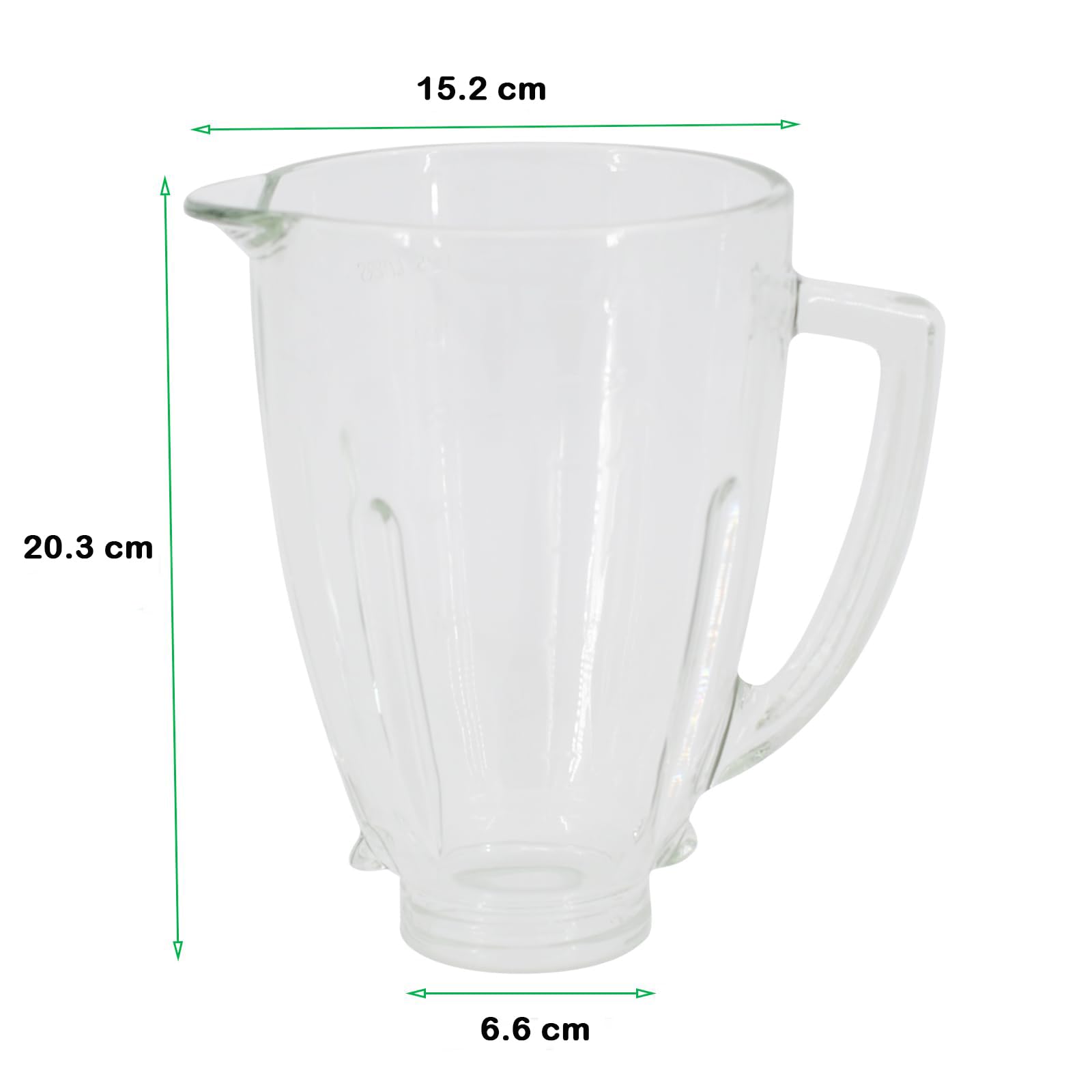 Vaso Di Ricambio Per Frullatore Compatibile Con Osterr Blender 6 Cup 1.25 Litre, Vaso De Licuadora Osterr 48 Ounce 12 Speed Round Glass Jar With Ice Blade, Bottom Cap Base, 8 - Piece Blender Kit