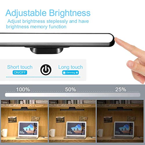 WILLED-3W-Built-in-2000mAh-Battery-and-Stick-Magnet-Mount-Dimmable-Touch-Light-Bar-Black-Pure-White