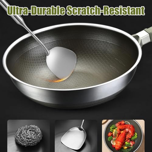 Wok antiadherente de titanio 32 cm miniatura 4