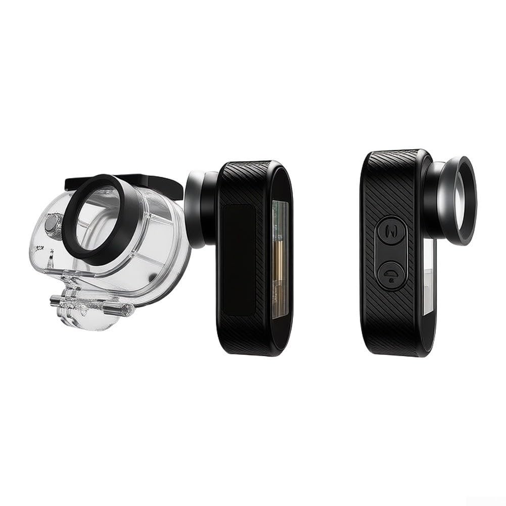 4K Impermeabile Action Camera per Moto Biciclette HD Video | Dimensioni 6 x 3 x 3 cm, design resistente alle intemperie, ideale per ciclismo e avventure all'aria aperta