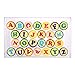 LUCKYBIRD Letter Stamps for Classroom and Teachers, Colorful Self Inking Plastic Alphabet Stamps for Kids, 26 Count