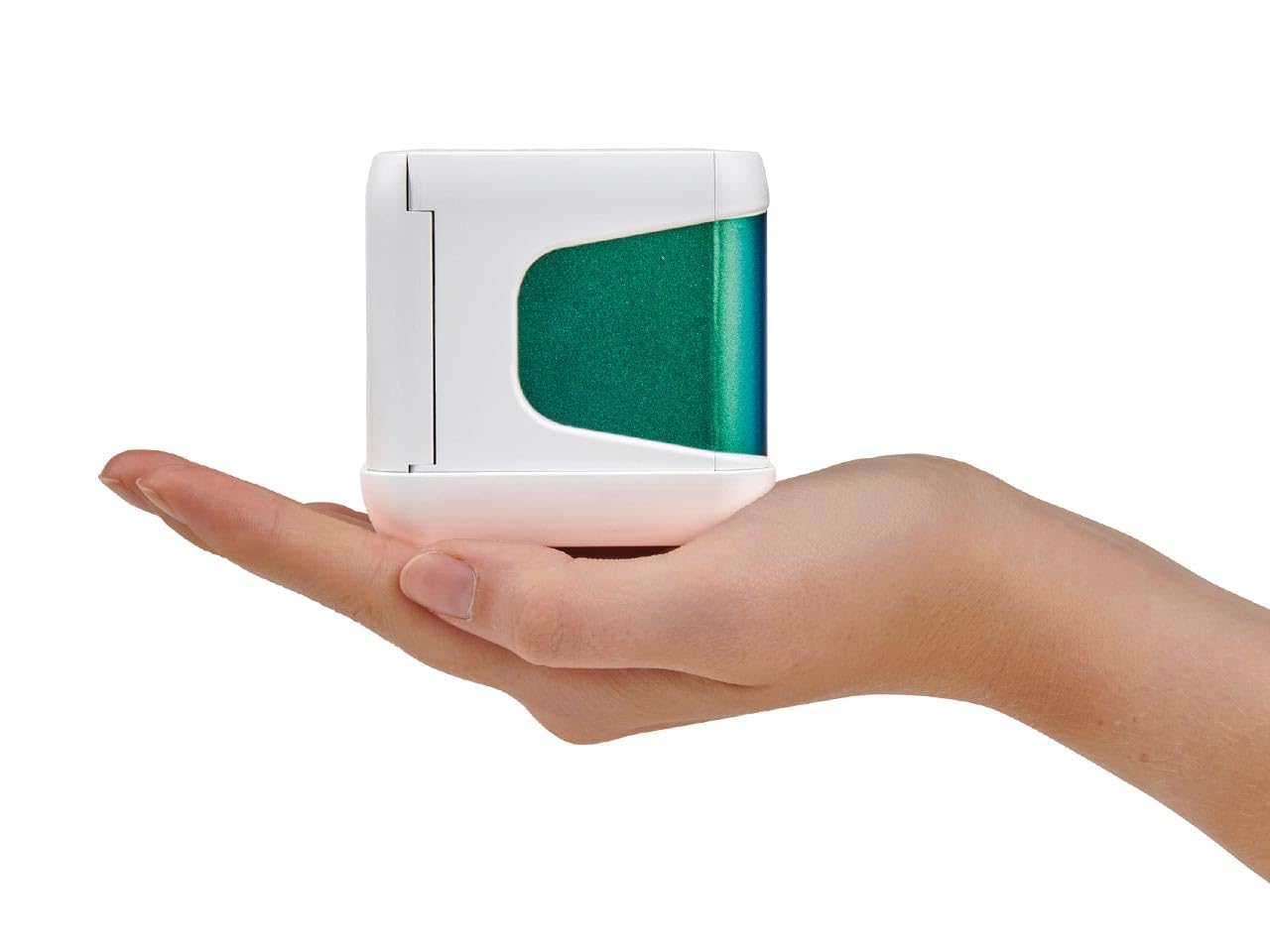 Colop e-Mark go, kompakter tragbarer Drucker, mobiles Beschriftungsgerät, vollfarbige Abdrucke auf saugenden Oberflächen, kostenlose App, weiß, 73,5 x 54,5 x 63,5 mm