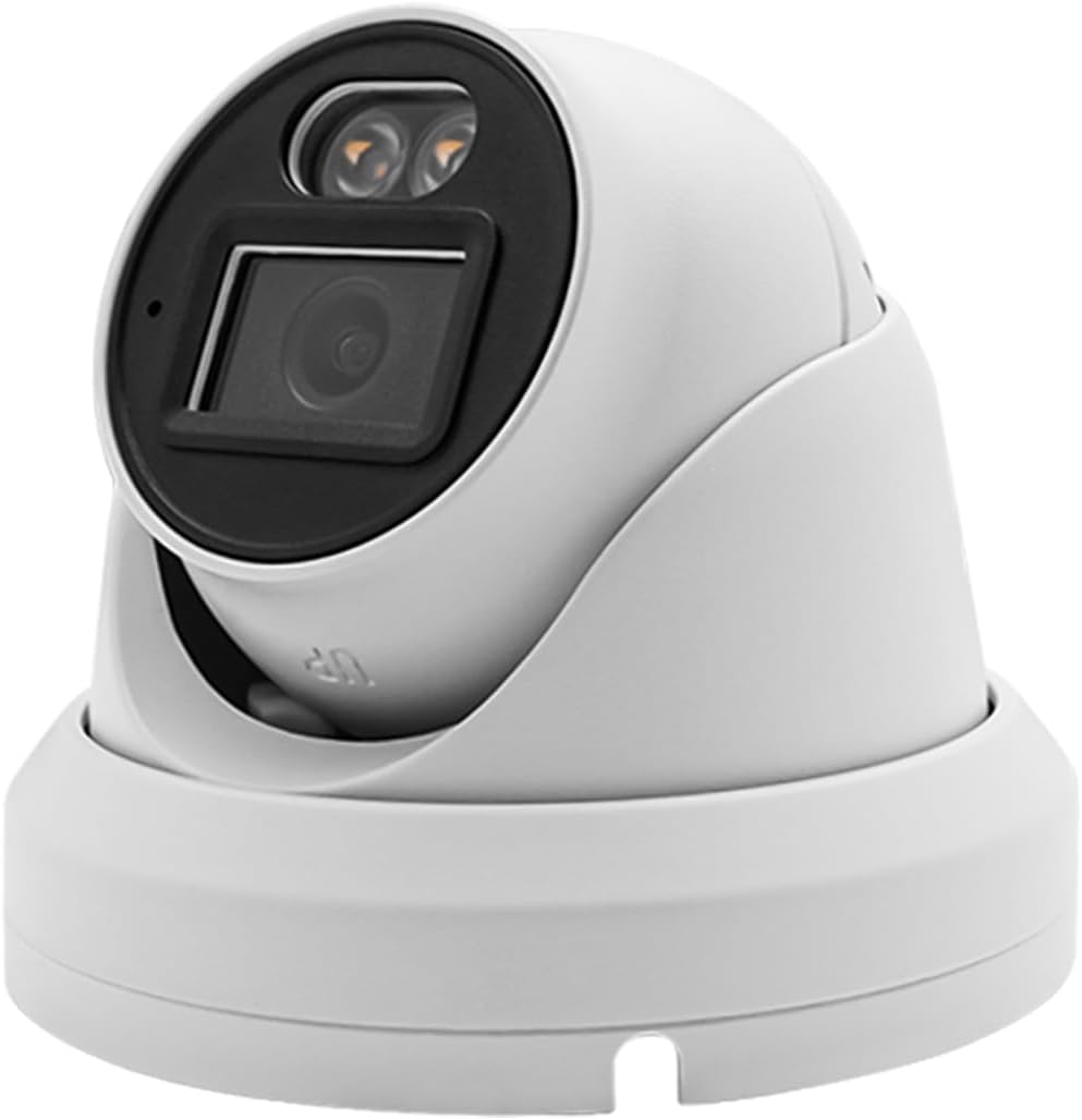 BMKJ 6MP IP Camera with Dual Light 1/2.8"" CMOS Sensor, AI Human & Vehicle Detection with 2.8mm Lens IR Distance 25-30M, BM-HDW2605S
