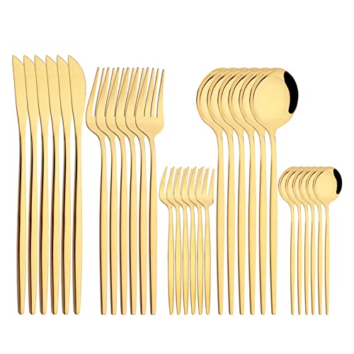 Set Cubiertos Cocina 24 Piezas Acero Inoxidable miniatura 2