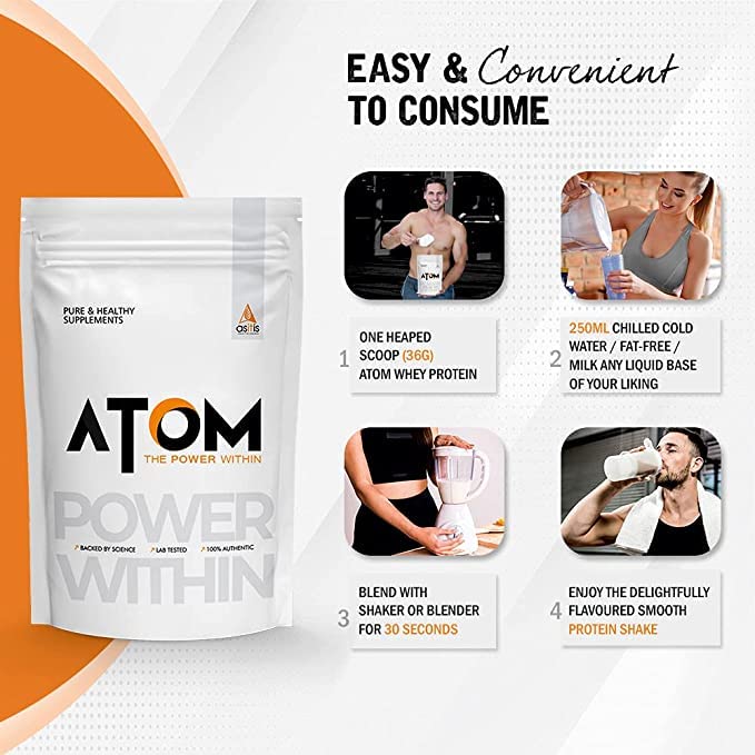 Image of As-It-Is Atom Whey Protein | 4kg | Double Rich Chocolate