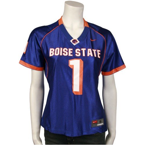 Nike Boise State Broncos #1 Royal Blue Ladies Replica Football Jersey (Large) Nike Boise State Broncos #1 Royal Blue Ladies Replica Football Jersey (Large)