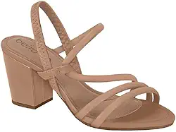 Sandalia Beira Rio Salto Bloco Ref 8280.686.21191 Nude 034