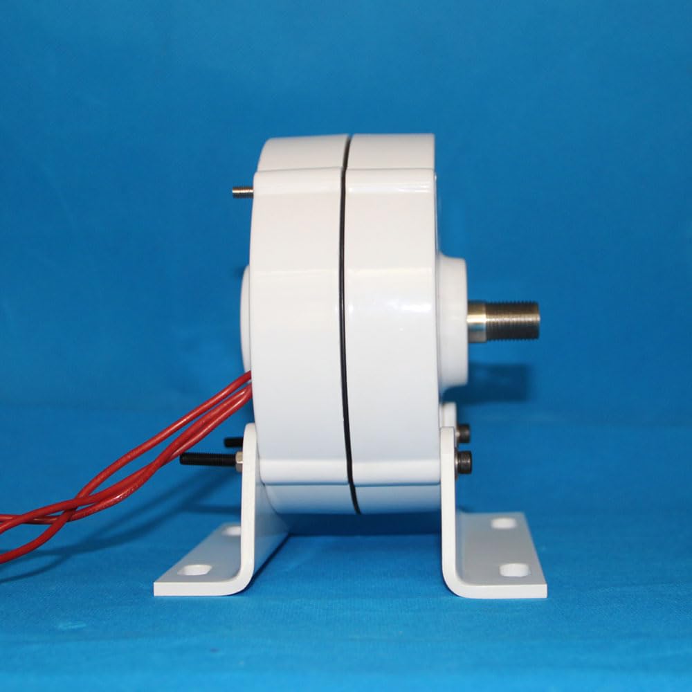 500W Permanentmagnet Generator Dreiphasen Dynamo 12V 24V 48V Elektro motor Windgenerator mit Basis für Windkraftanlage (12V mit Basis)