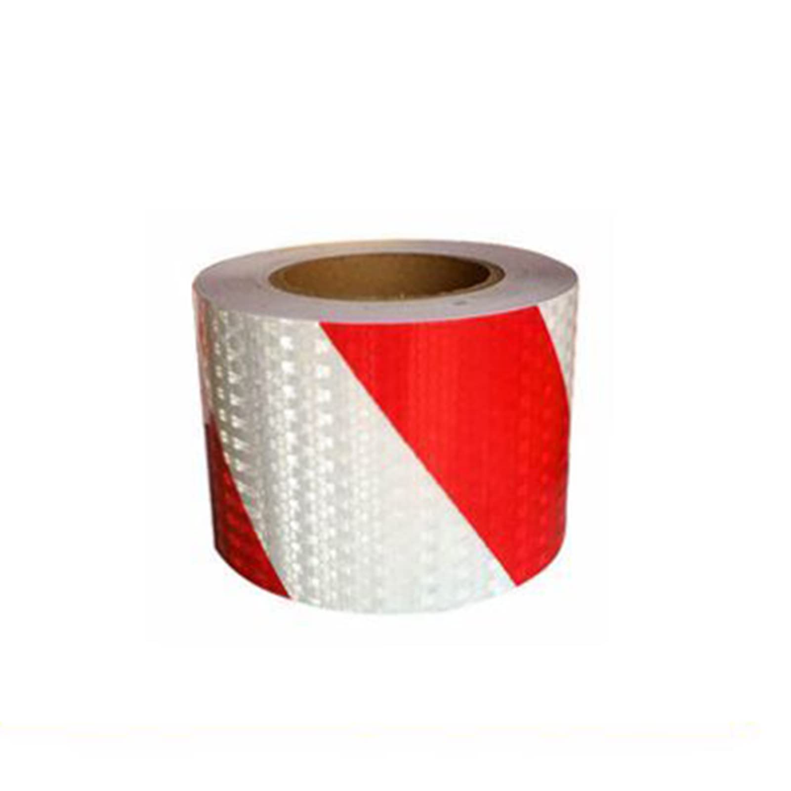 Cinta de señalización de peligro, Cinta Reflectante Autoadhesiva Multicolor 25M x 10Cm 0,4Mm(White Red)