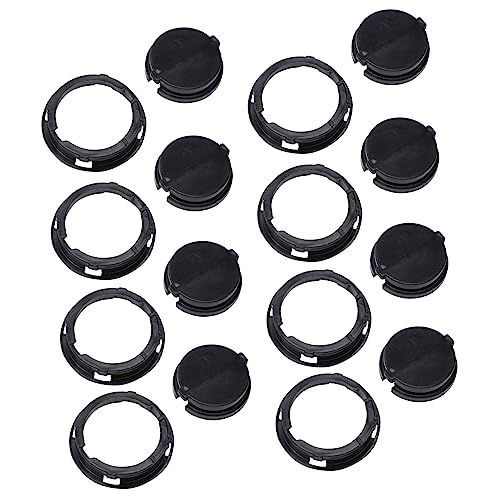 TEHAUX 50Pcs Black Piggy Bank Bottom Plugs Durable Plastic Stoppers for Money Savings Box Inserts to Prevent Coin Loss Figurines for Daily Use