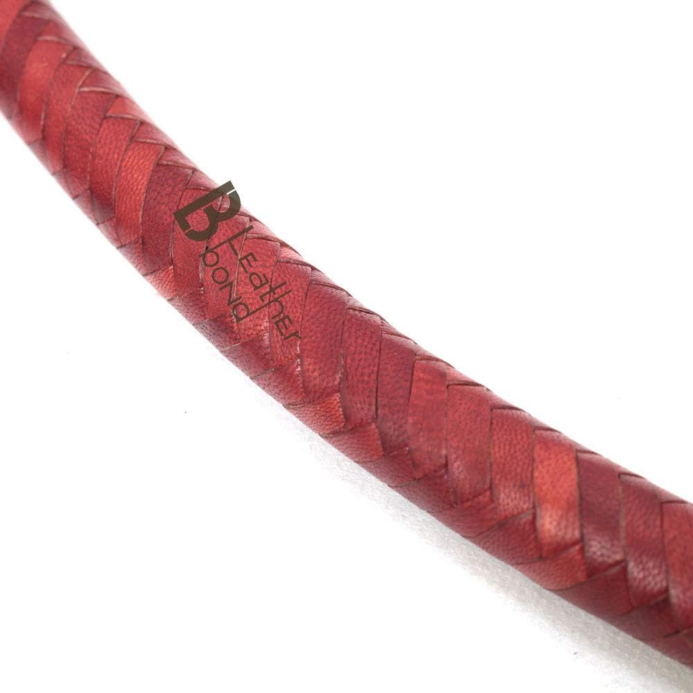 Bull Whip 06 to 16 Feet 12 Strands Cowhide Leather Equestrian Bullwhip Leather Flexible Belly & Bolster Inside