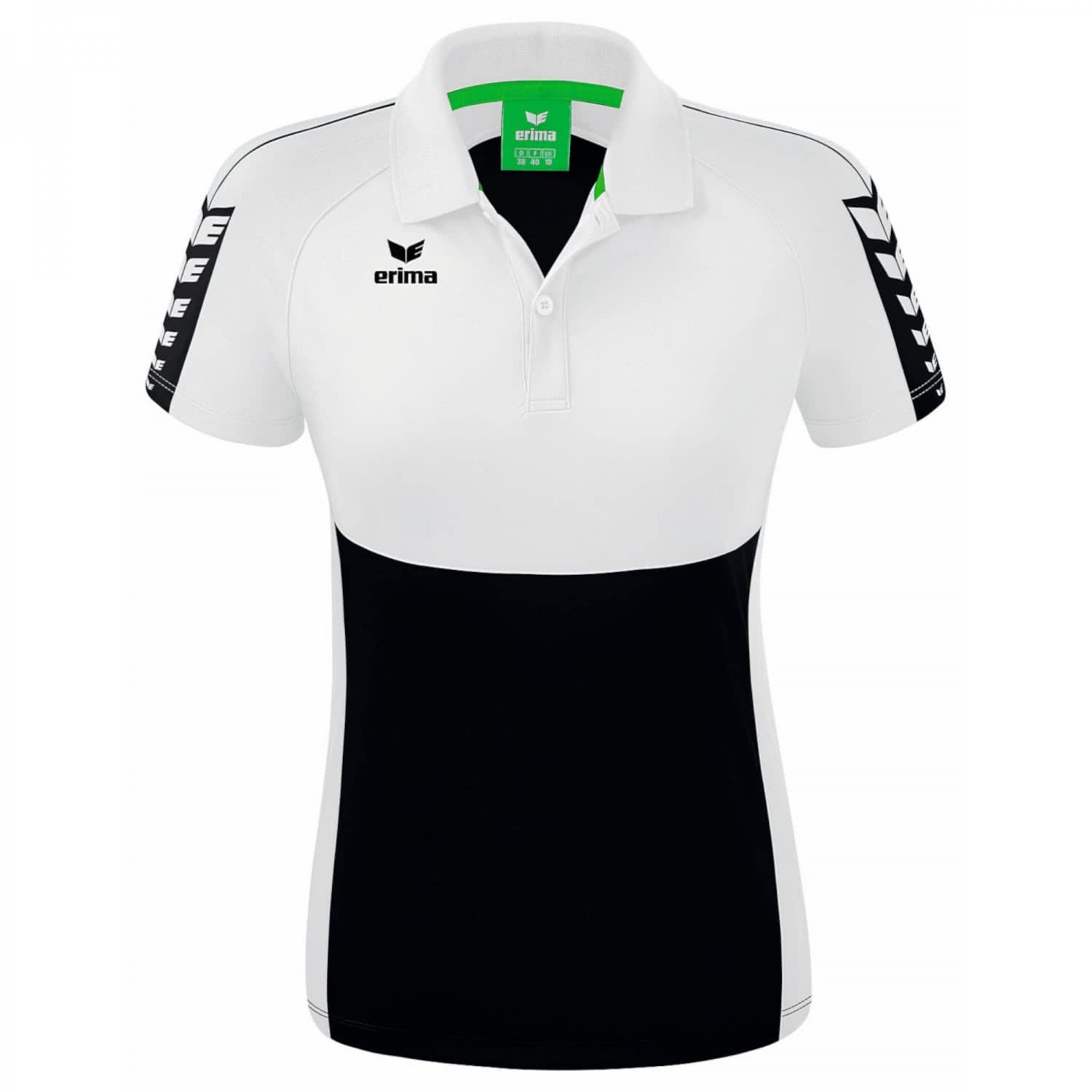 Erima Women's Six Wings Sport Polo, Black, 44