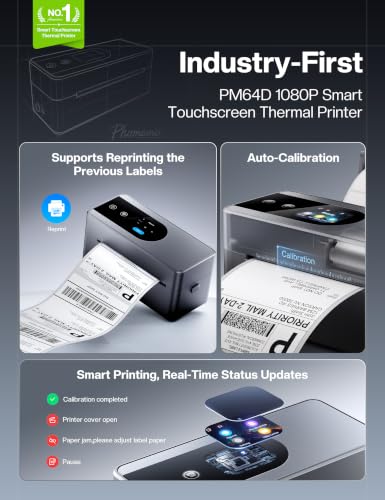 Phomemo 4x6 Shipping Label Printer with Touch Screen - image 2