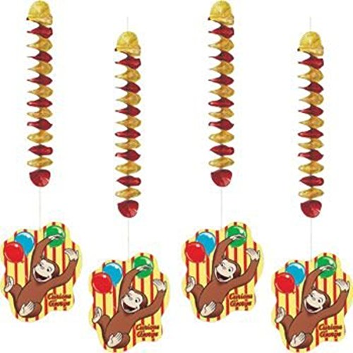 Unique Industries BB021778 Curious George Dangling Cutout