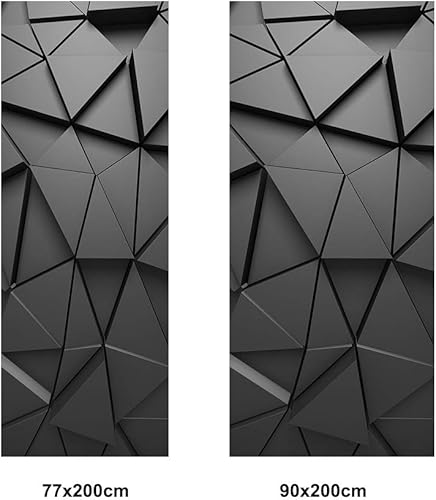 Vista 8 de Adhesivo mural de puerta 3D, autoadhesivo, extraíble, impermeable, mural de pared para puerta (tamaño: 35.4 x 78.7 in)