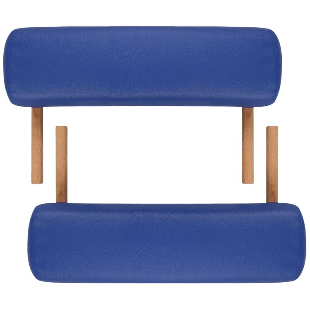 Generisch Massagetisch mit Holzrahmen, faltbar 3 Zonen Blau,Gesundheit & Schönheit,Körperpflege,Massage & Entspannung,Massagetische,110079