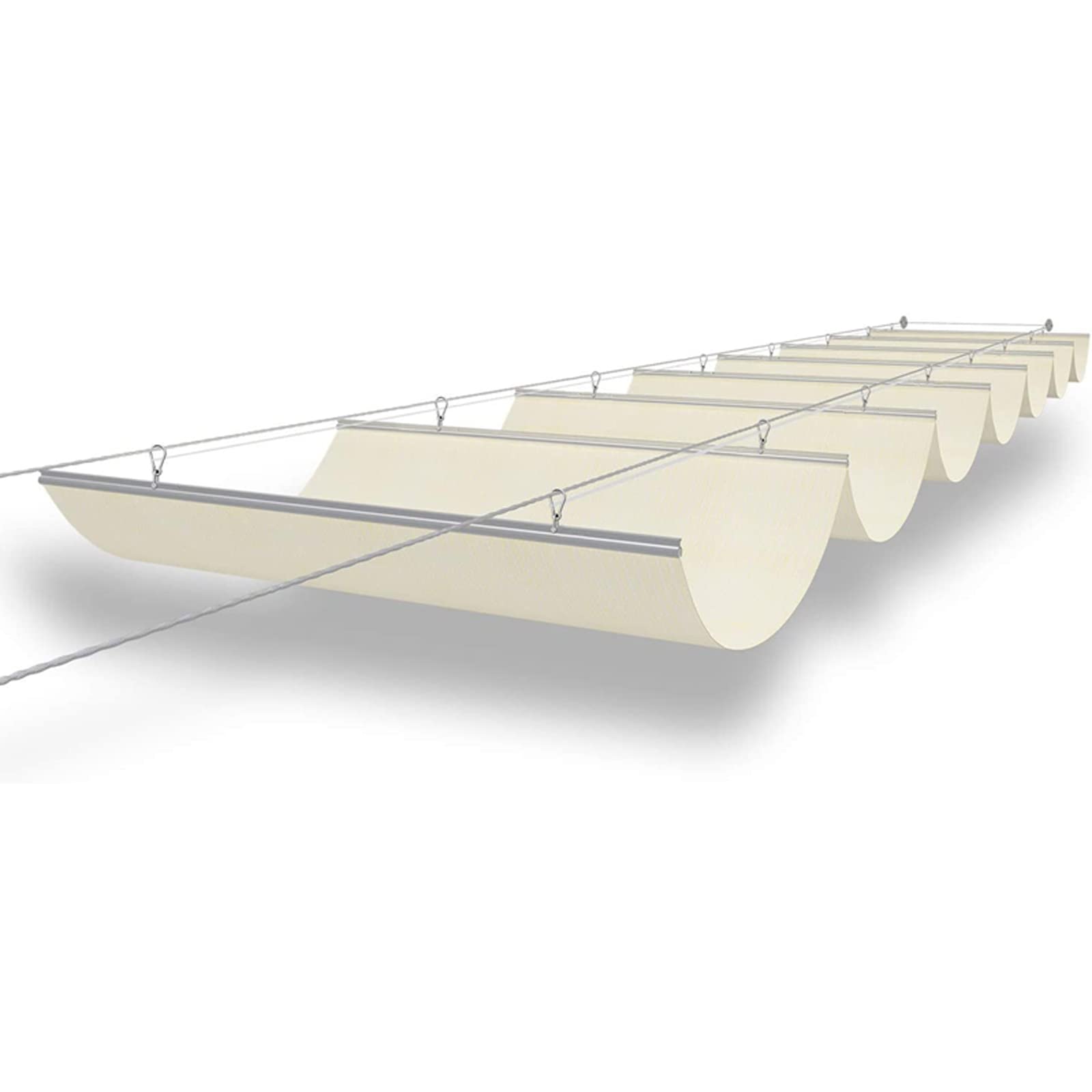 Zwijana siatka przeciwsłoneczna HDPE | Wysuwana siatka przeciwsłoneczna w wielu rozmiarach na werandę tarasową(1x15m/3.3x49ft)