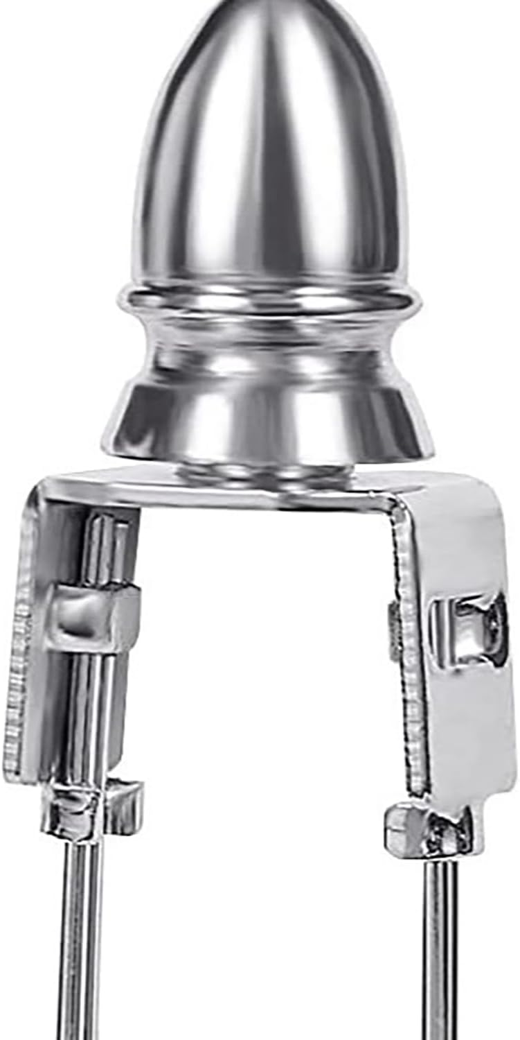 11.5x5.3cm Silver Lampshade Adaptor Clip on Lampshade Bulb Holder Fitting Converter Table Lamp Stand Decorative Head Suitable for Floor Lamp Standing Lamp Table Lamp